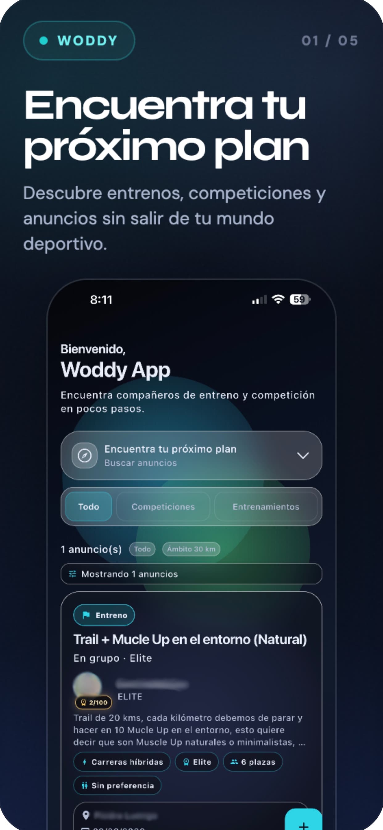 Encuentra atletas cerca de ti